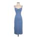 Danielle Bernstein Cocktail Dress: Blue Dresses - Women's Size X-Small