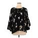 LC Lauren Conrad Long Sleeve Blouse: Black Tops - Women's Size X-Large