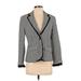 Merona Blazer Jacket: Gray Checkered/Gingham Jackets & Outerwear - Women's Size 4