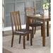 Dining Set Table and 4 Side Chairs Upholstered Seat Wooden Kitchen Dining Set