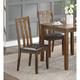 Dining Set Table and 4 Side Chairs Upholstered Seat Wooden Kitchen Dining Set