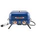 Kenmore 2-Burner Portable Tabletop Retro Gas Grill Aluminum/Cast Iron in Blue | 15.15 H x 22.65 W x 18.67 D in | Wayfair KT-R40003-NC