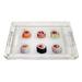 Nicolette Mayer Sushi Go Acrylic Vanity Tray Plastic/Acrylic in Green/Orange | 2 H x 7.75 W x 7.75 D in | Wayfair SUSHIGOACRYLICVANITYTRY12.25X7.75