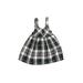 Bonnie Jean Dress: Gray Grid Skirts & Dresses - Kids Girl's Size 2