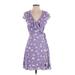 Sanctuary Casual Dress - Wrap: Purple Hearts Dresses - Women's Size Small