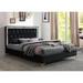 Everly Quinn Queen Tufted Upholstered Platform Bed Upholstered in Black | 47 H x 86 W x 65 D in | Wayfair 8FB978098A7F4CDE87073D17315BDA2D