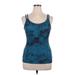 Everyday Yoga Active Tank Top: Blue Activewear - Women's Size X-Large