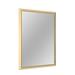 Ebern Designs Sweeny Rectangle Bathroom Vanity Mirror Decorative Wall Mirror Accent Mirror in White/Yellow | 36 H x 72 W x 1.38 D in | Wayfair
