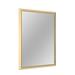 Ebern Designs Sweeny Rectangle Bathroom Vanity Mirror Decorative Wall Mirror Accent Mirror in White/Yellow | 36 H x 48 W x 1.38 D in | Wayfair