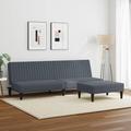 Ebern Designs Eunita 78.7" Upholstered Sleeper Sofa Velvet, Polyester in Gray | 27.2 H x 78.7 W x 33.3 D in | Wayfair