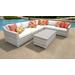 Fairmont 7 Piece Outdoor Wicker Patio Furniture Set 07b in Sail White - TK Classics Fairmont-07B-White