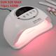 320W 72LEDs Nail Drying Lamp For Manicure Professional Led UV Drying Lamp With Auto Sensor Smart Nail Salon Equipment Tools