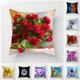 Colorful Flower Cushion Cover Sunflower Rose Dandelion Decorative Cover Pillows Decoration Pillowcase For Car Home