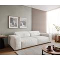 DELIFE Big-Sofa Sirpio L 260x110 cm Bouclé Creme-Weiß, Big Sofas