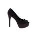 B Brian Atwood Heels: Burgundy Stars Shoes - Women's Size 8