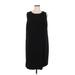 Adrianna Papell Casual Dress - Sheath Crew Neck Sleeveless: Black Solid Dresses - Women's Size 15