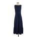 Gap Casual Dress - DropWaist: Blue Solid Dresses - Women's Size Small