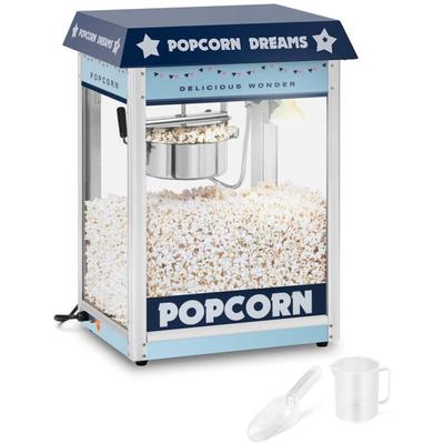 Royal Catering - Retro Popcornmaschine Popcornmaker Popcornautomat 1.600 w 5 bis 6 kg/h blau