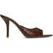 Giaborghini Brown Perni 04 Croc Heeled Sandals