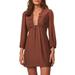 Long Sleeve Cover-up Dress