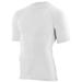 Augusta Sportswear AG2600 Athletic Adult Hyperform Compression Short-Sleeve Shirt in White size 3XL | Polyester Blend 2600