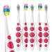 hello Kids Unicorn Soft MGF3 Toothbrush 6 Pack BPA Free Easy to Grip Handle Cruelty Free for Baby Toddler & Infant