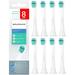 Brushmo Genuine Compact Replacement MGF3 Toothbrush Heads Compatible with Philips Sonicare HX6023 8 Pack