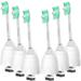 Osctor Replacement Brush Heads MGF3 Compatible with Phillips Sonicare E-Series HX7022/66 6 Pack Fit Essence Xtreme Elite Advance and CleanCare Screw-on Electric Sonic Toothbrush Handles