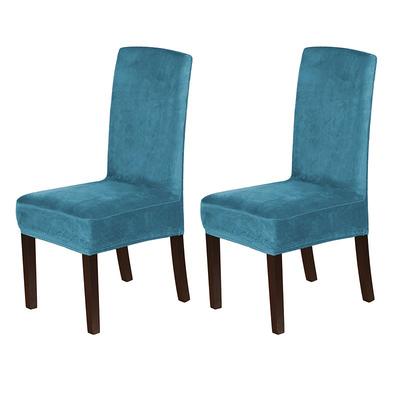 Velvet Dining Chair Slipcovers Stretch Dining Chair Slipcovers Set Of 2 Parson Chair Covers Chair Protectors Dining Slipcovers Washable Strong Thick