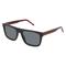 Hugo HG 1297/S Unisex-Sonnenbrille Vollrand Eckig Acetat-Gestell, Schwarz