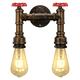 Lightinthebox Retro Wall Lamp Industrial Retro Wall Lamp Creative Water Pipe Wall Lamp Tieyi Maximum 60W Applicable to Bedroom Kitchen Restaurant Loft Cafe Bar Corridor