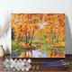 1pc Easy DIY Autumn Pond Oil Painting Kit 40 50 cm Frameless with Numeric Acrylic Watercolor and Oil Paints Relaxing and Fun Hobby for Beginners Decorative Wall Art