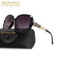 Keithion Luxury Brand Design Vintage Rhinestone Women Fashion Gradient Lens Shades For Female With Gifts Box Mother's Day/give Gifts Fashion Glasses