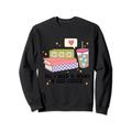 Bücher und Eiskaffee World Book Day Buchliebhaber Sweatshirt