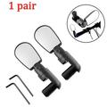 1 Pair Universal Adjustable Rotation Mini Bicycle Mirrors for MTB Road Bike Cycling Wide-Angle Handlebar Rearview Mirror Cycling Type A 1 pair