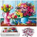 Jigsaw Puzzles 1000 Pieces YPF5 for Adults Spring Flowers Puzzle Gifts for Women & Mom Grandmother Birthday Christmas Valentines Jigsaw Puzzles for Adults 1000 Pieces and Up