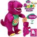 KEVCHE 12 Baby Comfort Stuffed Animals Could Singing - Barney - Cute Barney Buddies Plush Toys - Purple Dinosaur Stuffed Animals