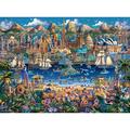 Buffalo Games - Dowdle YPF5 - World Pieces - 1000 Piece Jigsaw Puzzle for Adults Challenging Puzzle Perfect for Game Nights - Finished Size 26.75 x 19.75
