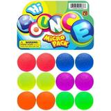 Hi Bounce Party Pack: 12 Colorful Bouncy Balls for Kids - Superballs for Racketb and Party Favors - High Bounce Small Toys for Birthday Fun!