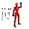 Barsme Titan 13 Action Figure Set of 9 T13 Action Figure 14D Printed Action Figures Movable Multi-jointed Figure Toys Stick Bot Articulated Robot Dummy Action Figures Toys Gifts for Him Boys Friend