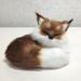 Specollect Mini Squint Sleeping Fox Plush Toys Bedroom for Kids Baby Gifts for Kids Babies Boy Girl