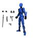 Barsme Titan 13 Action Figure Set of 9 T13 Action Figure 21D Printed Action Figures Movable Multi-jointed Figure Toys Stick Bot Articulated Robot Dummy Action Figures Toys Gifts for Him Boys Friend