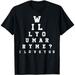 Marriage proposal Will you marry me eye Doctor Vision Test T-Shirt