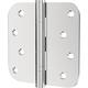 Hinges 3 Pack Door Hinges 4 Inch Stainless Steel Hinges with Rounded 5/8-Inch Radius Interior/Exterior Door Hinges Heavy Duty Hinges for Bedroom Office Hallway