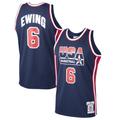 Authentisches Mitchell & Ness Patrick Ewing Navy USA Basketball 1992 Dream Team Authentic-Trikot für Herren