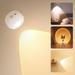 LED Wall Sconce Motion Sensor 3 Color Sunset Wall Lamp for Bedroom Wall Light Rechargeable Picture Lights White