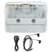 TON007B Bluetooth Cassette Player with Headphone Auto Reverse Function Stereo Cassette PlayerWhite