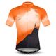 21Grams Herren Kurzarm Fahrradtrikot Sommer Elastan Lycra Polyester Blau gelb Schwarz / gelb Schwarz / Orange Neuheit Lustig Fahhrad Trikot / Radtrikot Oberteile Bergradfahren Straßenradfahren