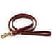 Signature k-9 Standard Leather Leash 4-Feet x 3/4-Inch Burgundy