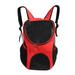 4 Colors Outdoor Cat Dog Puppy Pet Backpack Pet Going Backpacks Breathable Mesh Backpack for Small Dogs Cat Puppies[red]